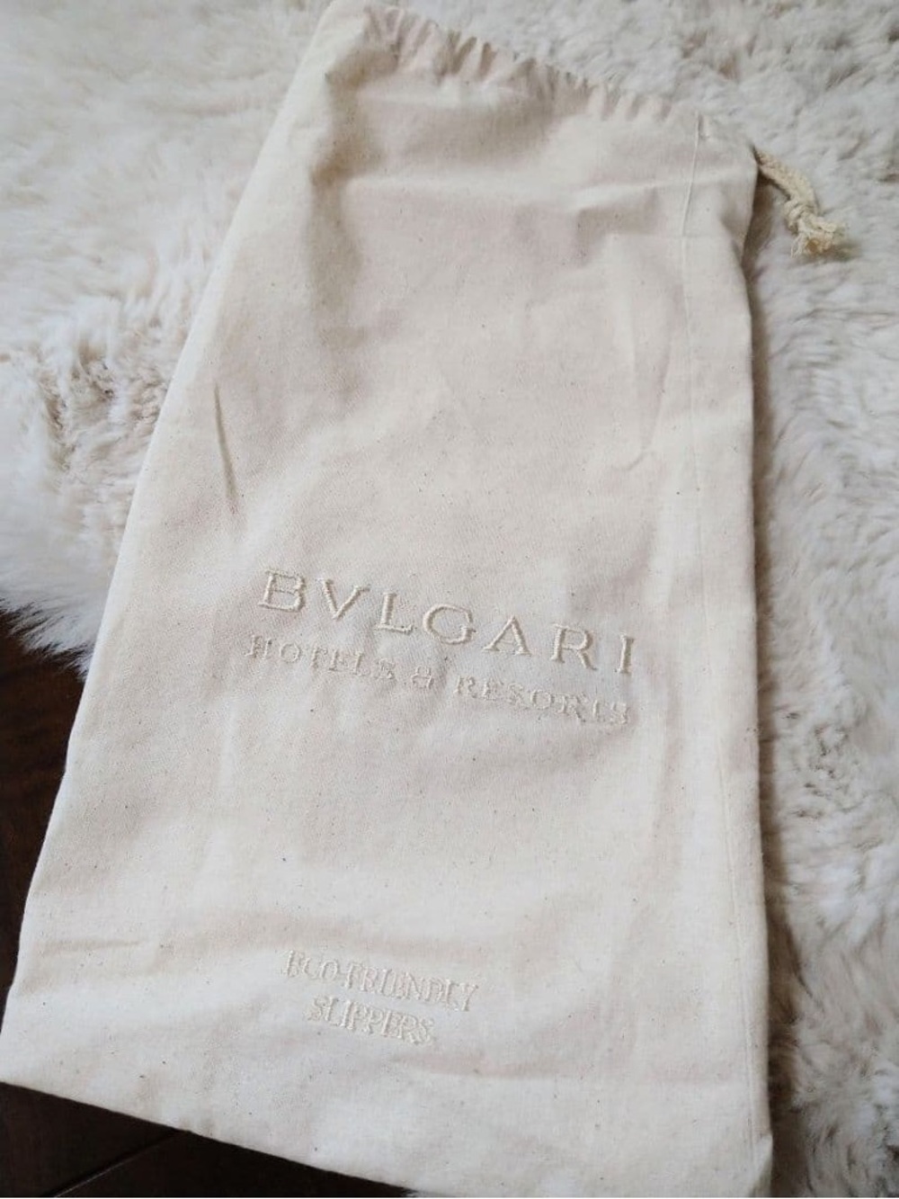 Bvlgari Hotels & Resorts Only / Hotel Exclusive Travel Bag NEW Drawstring Pouch
